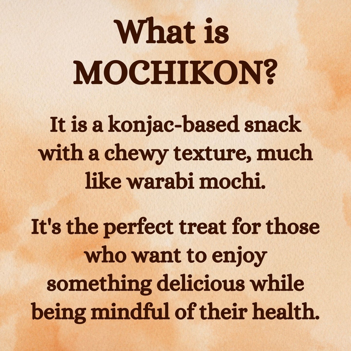 B-GENKi Mochikon W Chocolate, Mochi-Like Chewy Dessert 100g