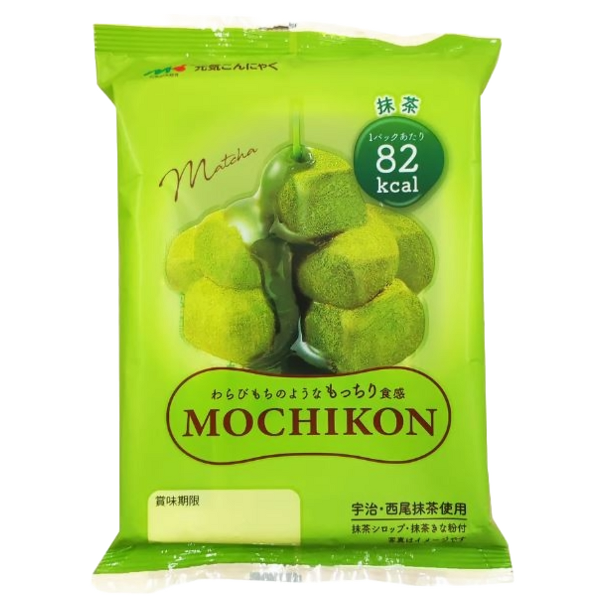 B-GENKi Mochikon Matcha, Mochi-Like Chewy Dessert 100g