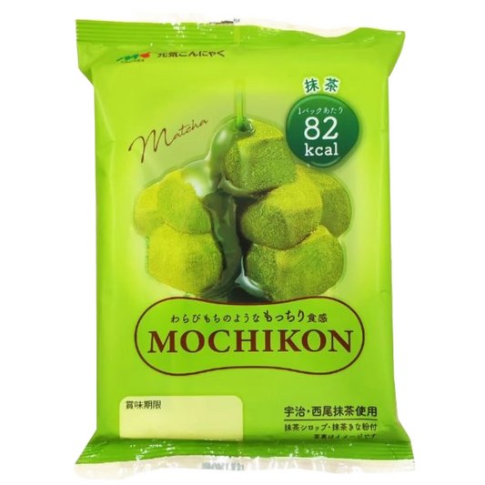 B-GENKi Mochikon Matcha, Mochi-Like Chewy Dessert 100g