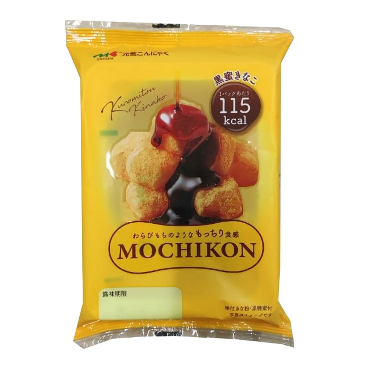 B-GENKi Mochikon Kuromitsu Kinako (Soybean Flour), Mochi-Like Chewy Dessert 100g