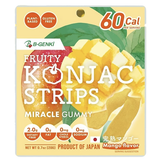 B-GENKi Fruity Konjac Strips Mango 0.7oz (20g)