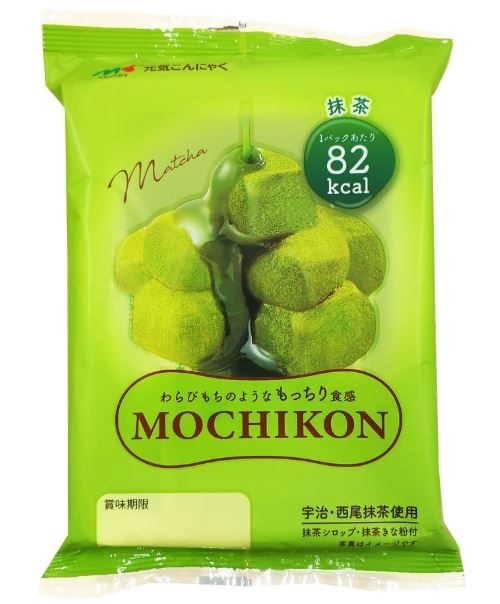 B-GENKi Mochikon Matcha, Mochi-Like Chewy Dessert 100g