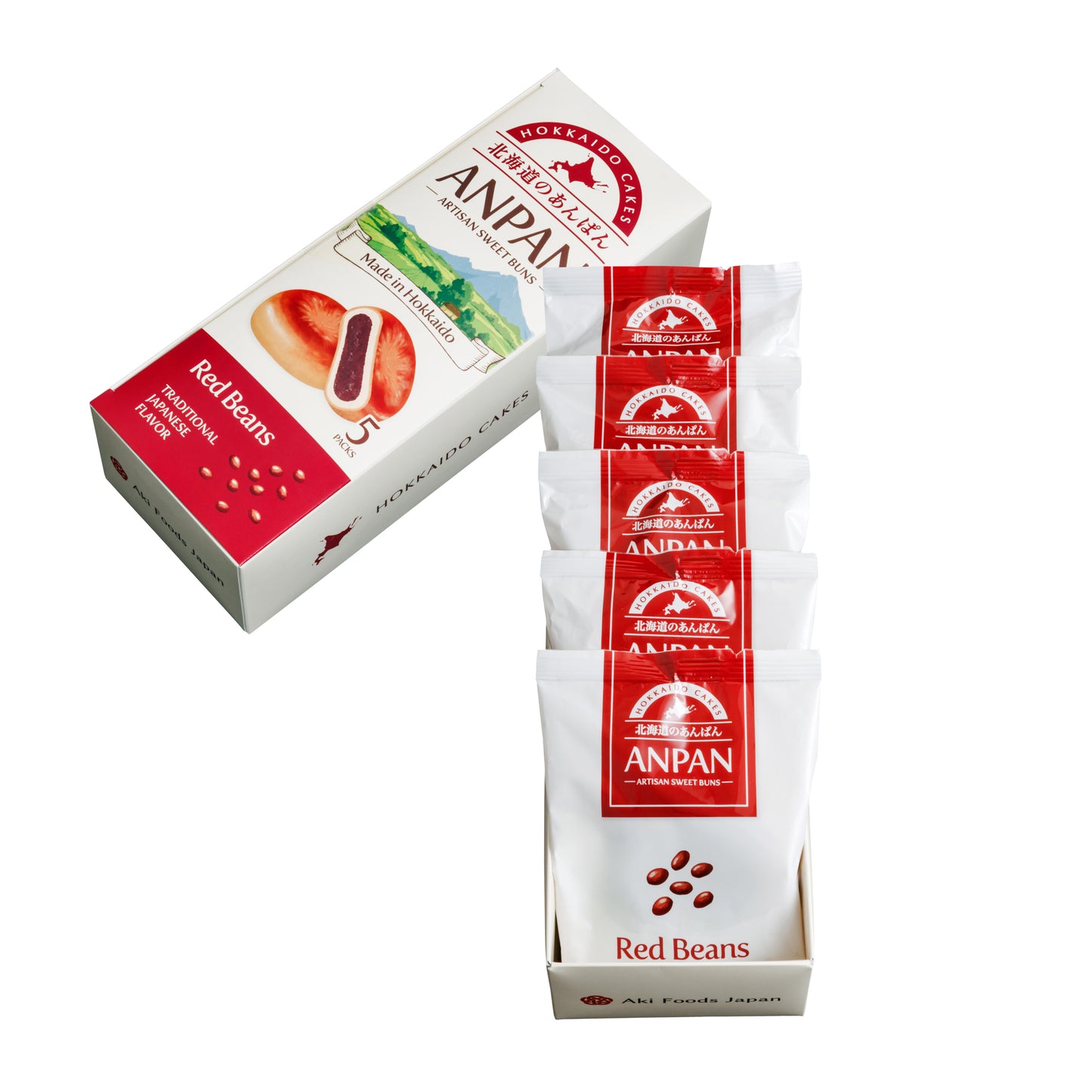 Hokkaido Anpan Red Bean (5 Pieces)