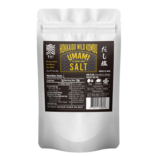 SUI of Tokyo Hokkaido Wild Kombu Umami Salt 1.7oz