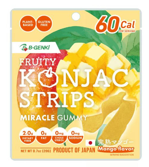 B-GENKi Fruity Konjac Strips Mango 0.7oz (20g)