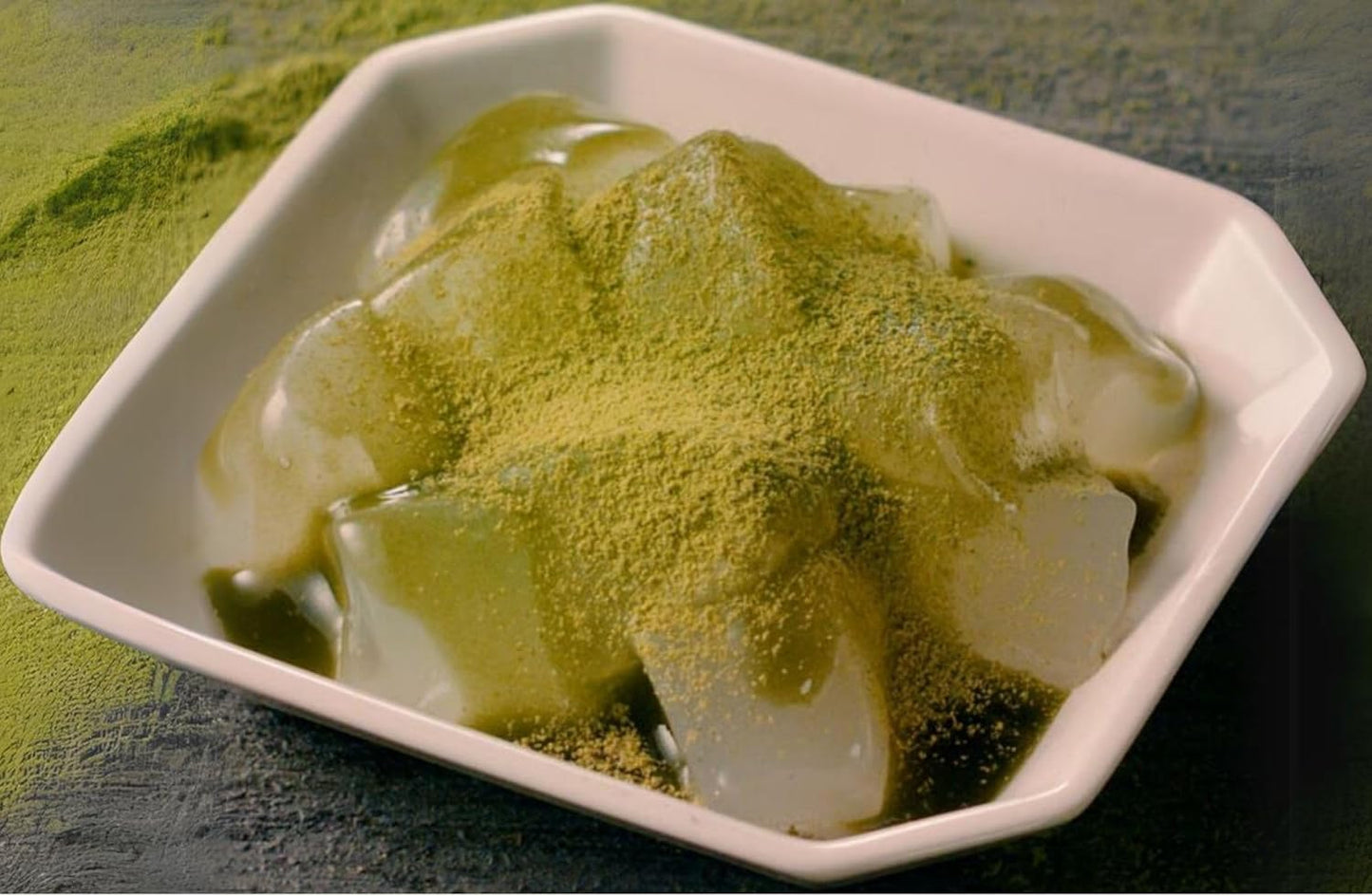 B-GENKi Mochikon Matcha, Mochi-Like Chewy Dessert 100g