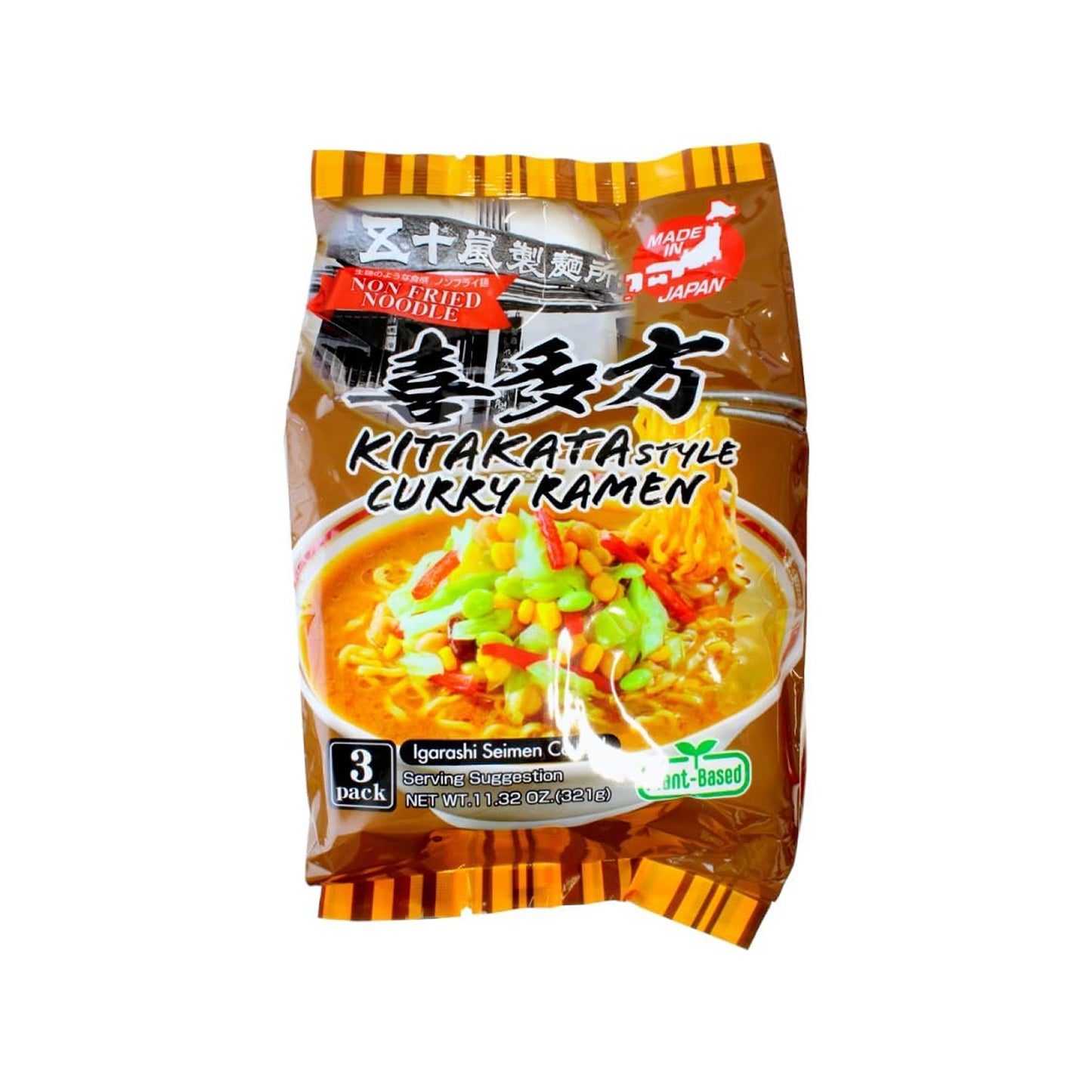 Igarashi Seimen Kitakata Curry Vegan Ramen