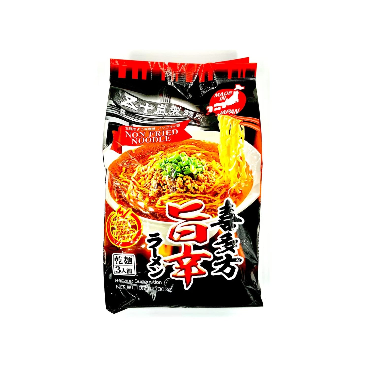 Igarashi Seimen Kitakata Spicy (Umakara) Vegan Ramen